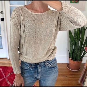 Vintage silk-blend sweater